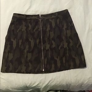 Camo Mini Skirt